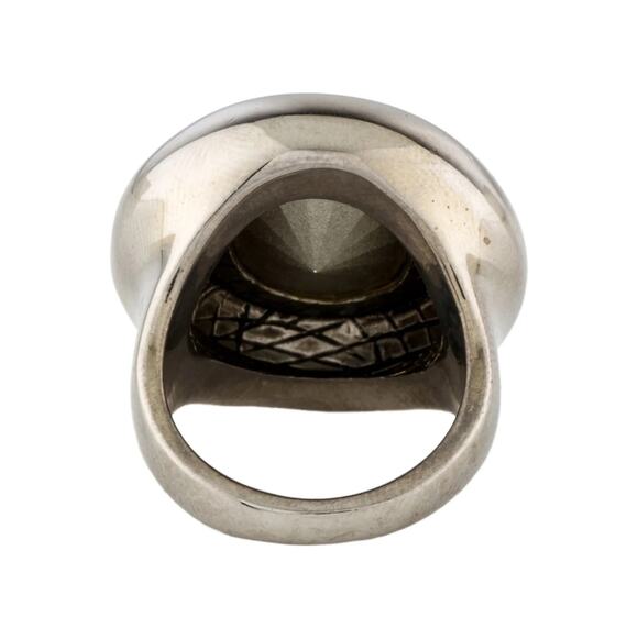 St. John Crystal Cocktail Ring SZ 7.75 - Picture 4 of 6